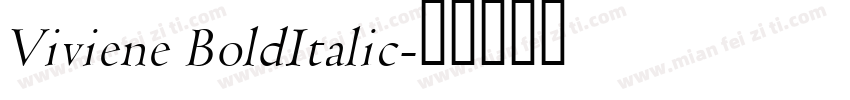 Viviene BoldItalic字体转换